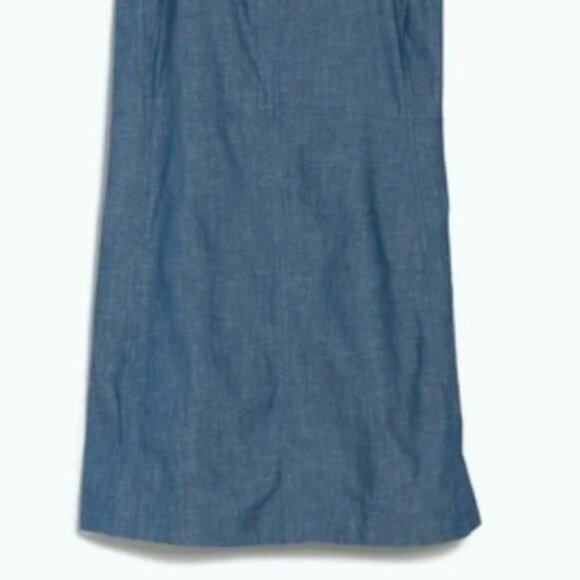 rag & bone Suffolk Chambray Mini Dress Blue 12 - Picture 6 of 11